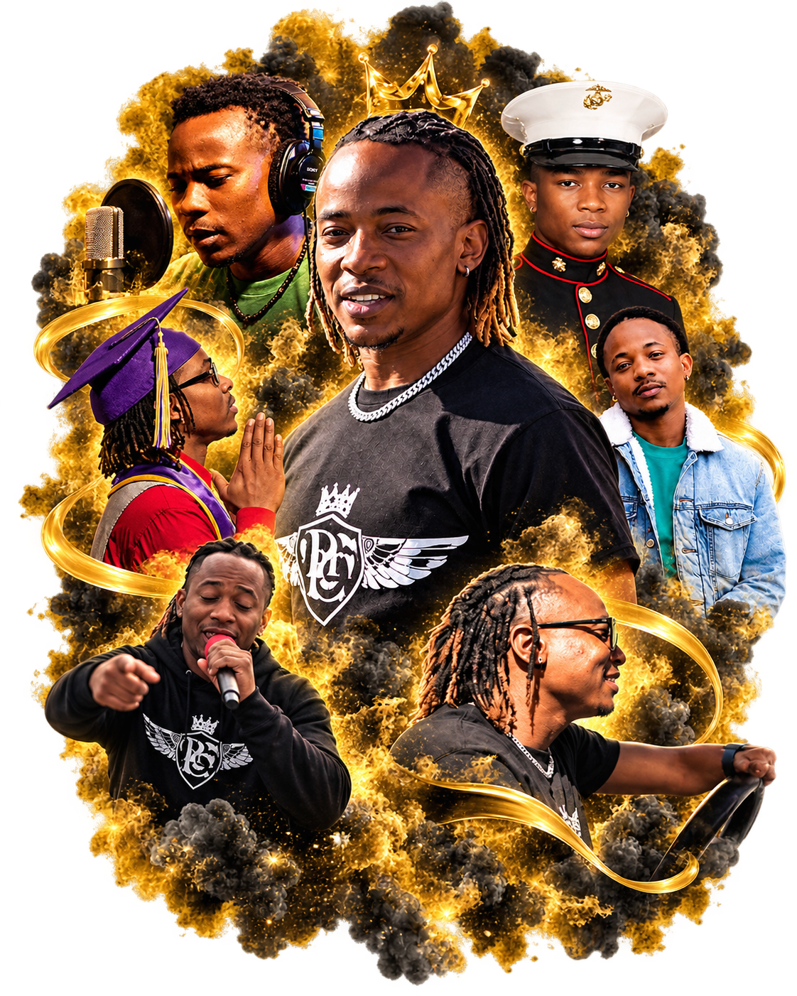 Edwin Xaiver Artist Journey Collage